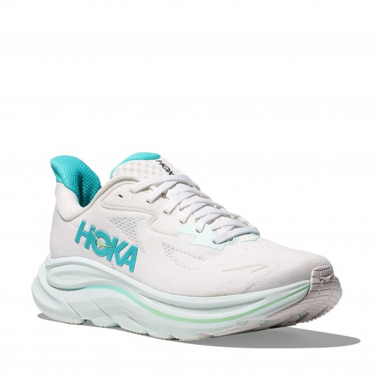 Clifton 10 White/Skyward Blue