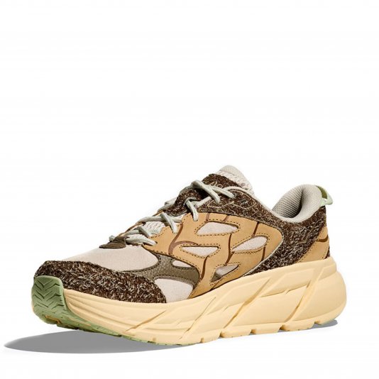 Clifton L Suede Oat Milk/Pollen