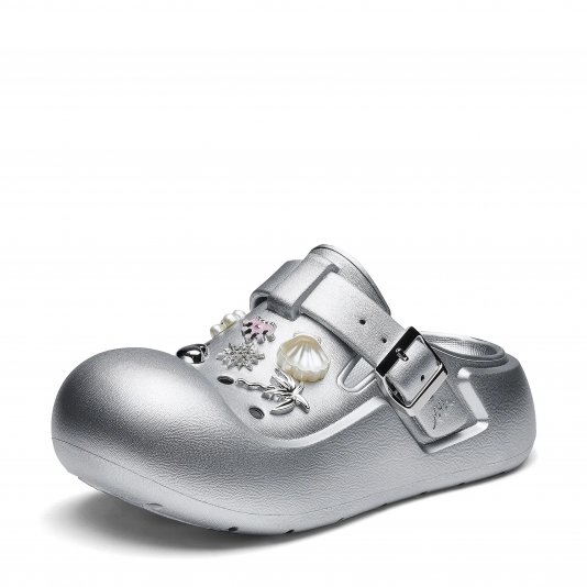Clogs Ocean Pearl Metallic Silver
