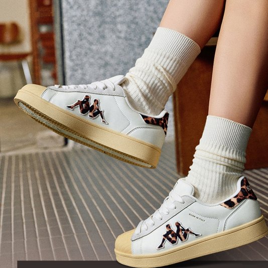 Maresas White/Apricot/Leopard