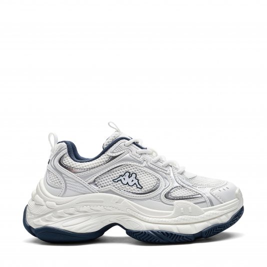Wavy Surge White/Navy Blue/Silver