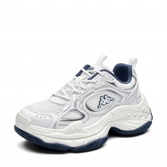 Wavy Surge White/Navy Blue/Silver