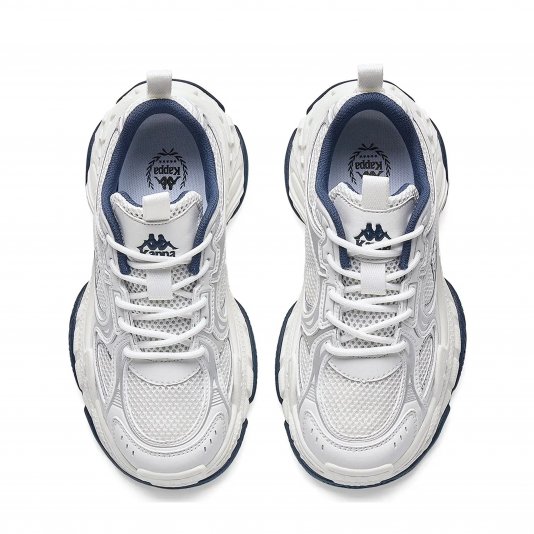 Wavy Surge White/Navy Blue/Silver