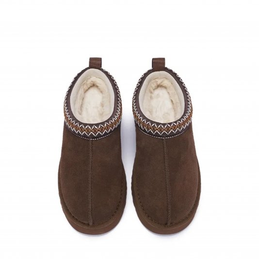 Hug Mules Platform Coffee Brown