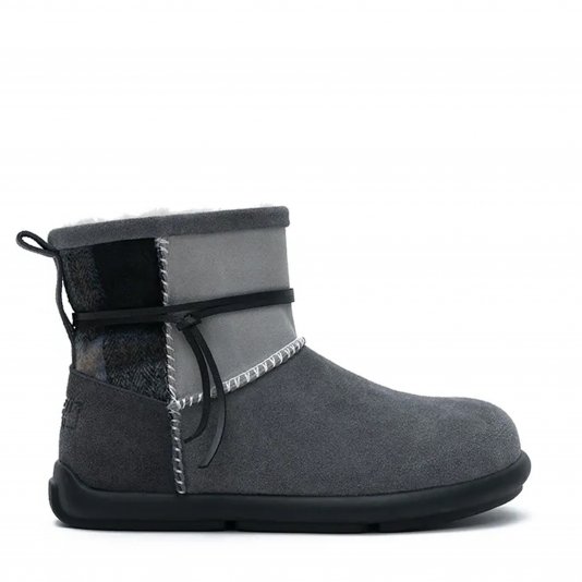 Plaid Wrap Coconut Milk Ash