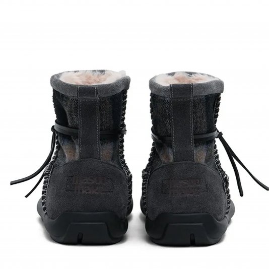 Plaid Wrap Coconut Milk Ash