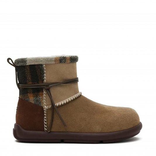 Plaid Wrap Coffee Brown