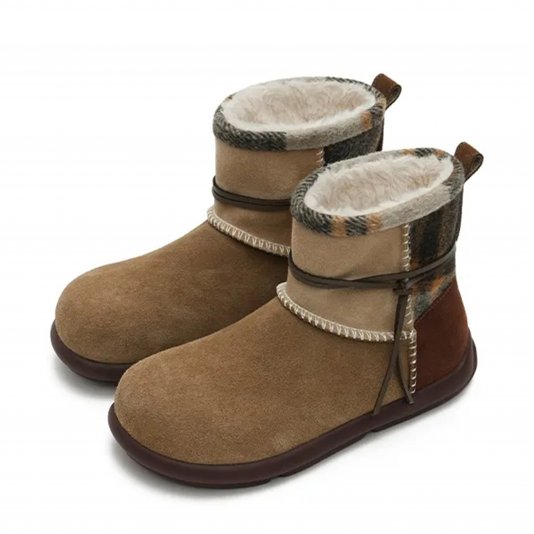 Plaid Wrap Coffee Brown