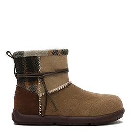 Plaid Wrap Coffee Brown