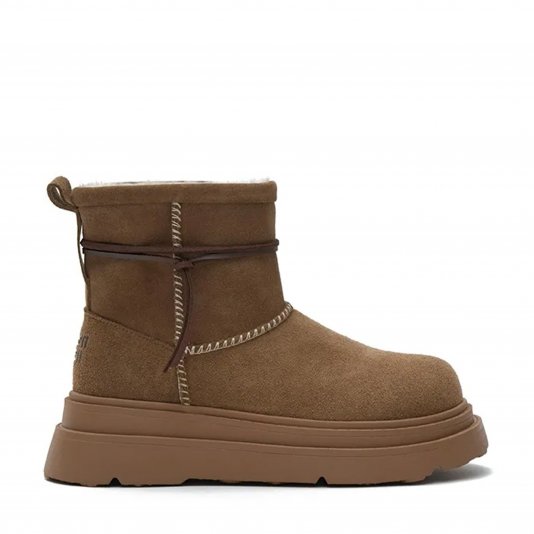 Plaid Wrap Platform Bear Brow