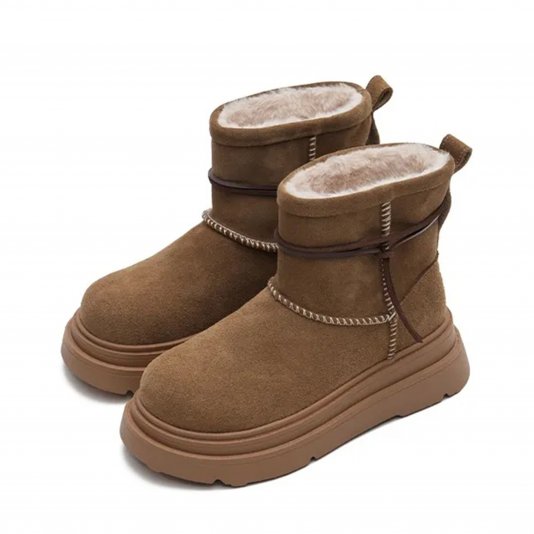 Plaid Wrap Platform Bear Brow