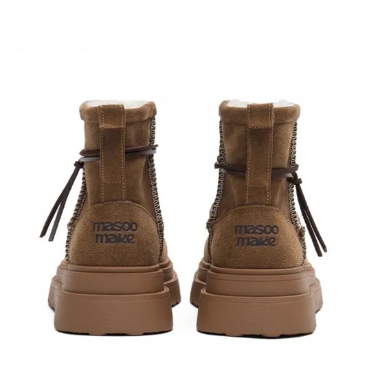 Plaid Wrap Platform Bear Brow