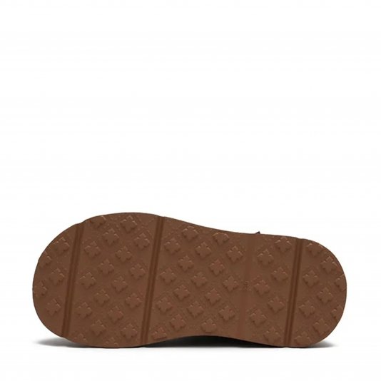 Plaid Wrap Platform Coffee Brown