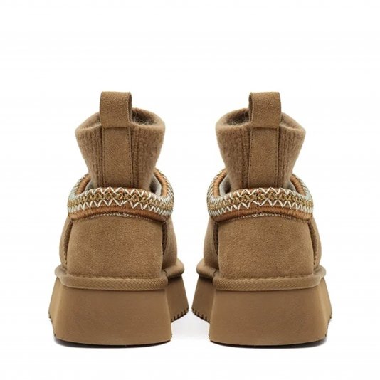 Soft Lodge Platform Fallen Leaf Brown Sock