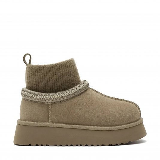 Soft Lodge Platform Khaki Sock