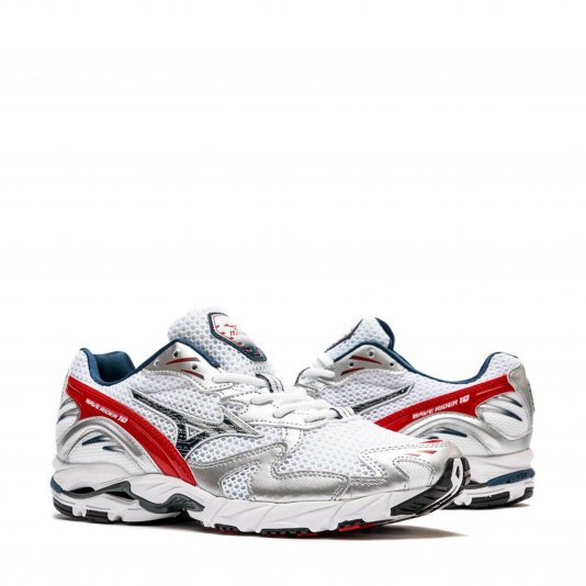 Wave Rider 10 White/High Risk Red/Insignia Blue