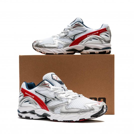 Wave Rider 10 White/High Risk Red/Insignia Blue