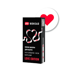 Шнурки Love Edition V1 White ( Плоскі ) 8-10