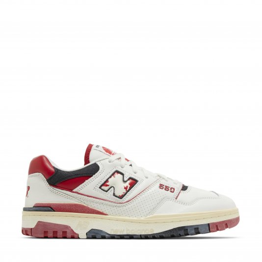 550 Sea Salt/Team Red/Black