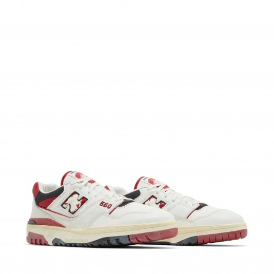 550 Sea Salt/Team Red/Black