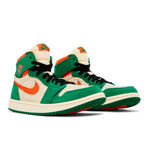 Air Jordan 1 High Zoom Cmft 2 Pine Green/Orange Blaze/Muslin/Black