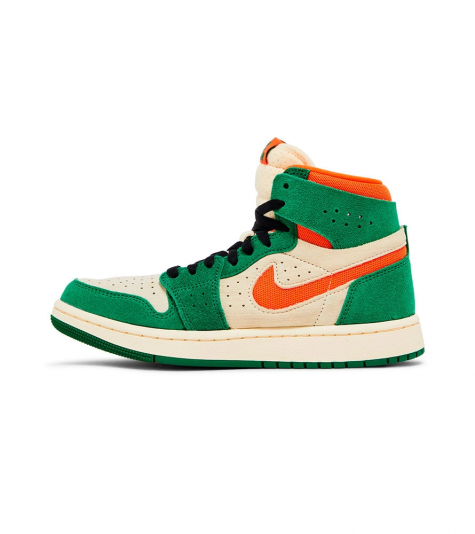 Air Jordan 1 High Zoom Cmft 2 Pine Green/Orange Blaze/Muslin/Black