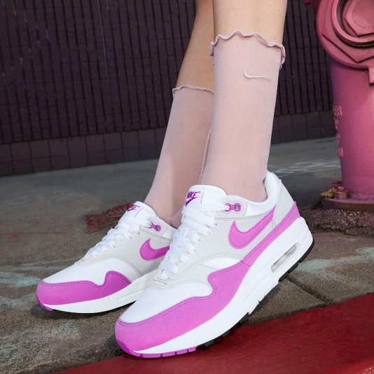 Air Max 1 `87 Neutral Gray/Fuchsia Dream