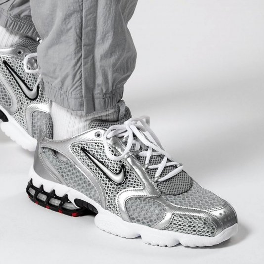 Air Zoom Spiridon Cage 2 Light Smoke Grey/Metallic Silver