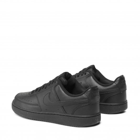 Court Vision Low Next Nature Mono Black Leather