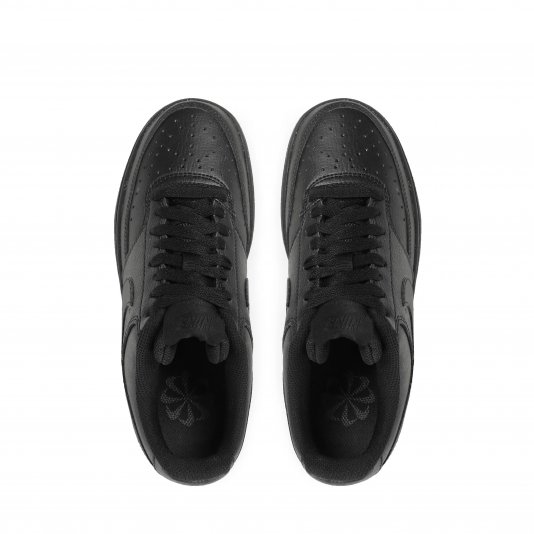 Court Vision Low Next Nature Mono Black Leather