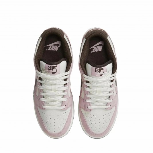 Dunk Low Double Swoosh Sail/Pink Glaze/Baroque Brown