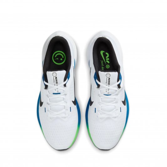 Air Winflo 10 White/Star Blue/Green Strike/Black