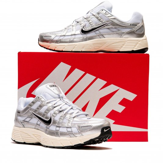 P-6000 White/Metallic Silver/Flat Silver/Black