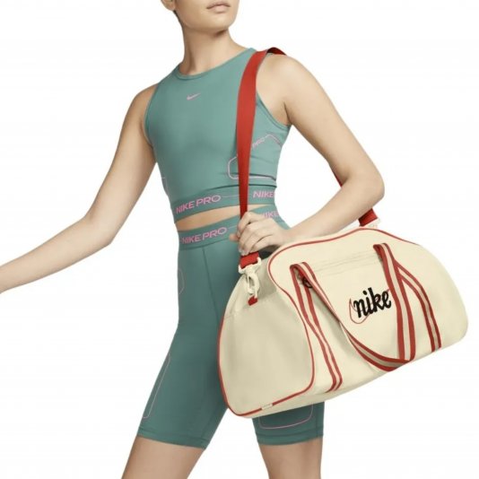 Gym Club Training Bag Coconut Milk/Passionate Red/Black