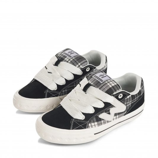 Bagel Shadow Plaid/Black/White