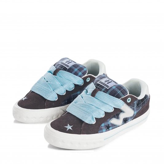 Bagel Tartan Blue/White/Plaid