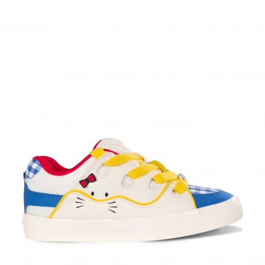 Bake Cat Bow Cute White/Blue/Yellow/Red