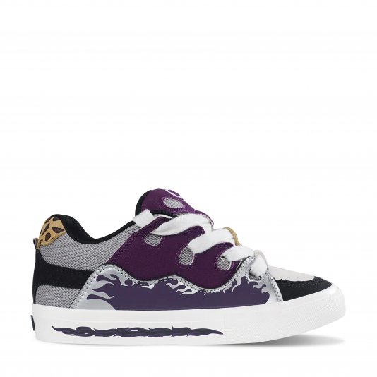 Bake Flame Print Purple/Black/Leopard