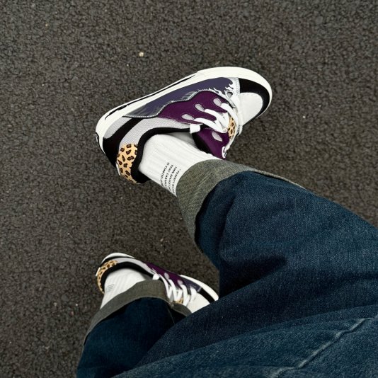 Bake Flame Print Purple/Black/Leopard