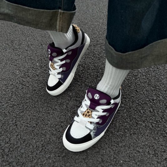 Bake Flame Print Purple/Black/Leopard