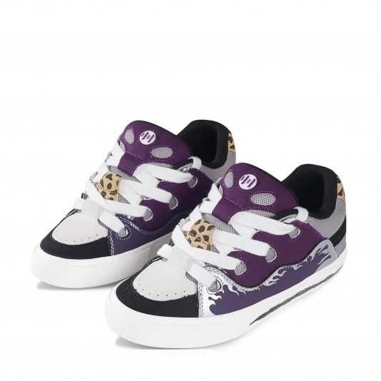 Bake Flame Print Purple/Black/Leopard