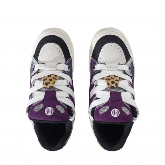 Bake Flame Print Purple/Black/Leopard