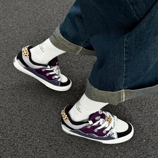 Bake Flame Print Purple/Black/Leopard