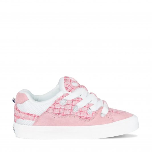 Bake Patchwork Pink Tweed/Pink/White