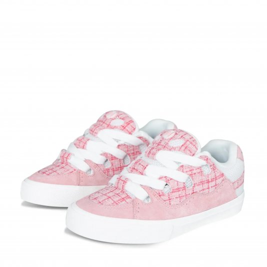 Bake Patchwork Pink Tweed/Pink/White