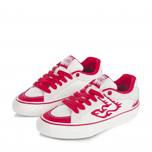 Ollietoe Fire Red/White