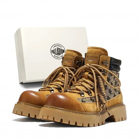 Martin Boots Graphic Jacquard V11 Yellowish Brown