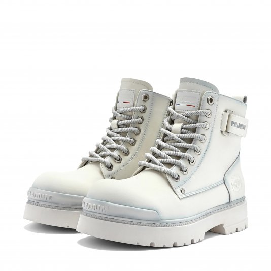 Martin Boots Protector Strap Zip White Moonlight