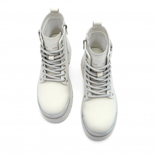 Martin Boots Protector Strap Zip White Moonlight