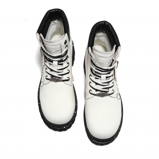 Martin Boots Reptile V8 White/Black